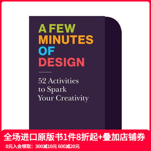 Design 英文平面设计 52个活动来激发你 Few Minutes 数分钟设计 创造力 原版 现货
