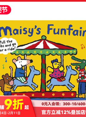 【预售】【立体书】小鼠波波游乐场Maisy FUNFAIR 英文原版 趣味儿童互动书 3-6岁亲子英语儿童进口绘本 善本童书