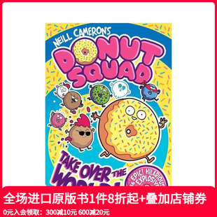 超级机器人兄弟漫画系列作者 英文儿童漫画 Donut Over the Take 甜甜圈小队：征服世界 Squad 原版 World 预售