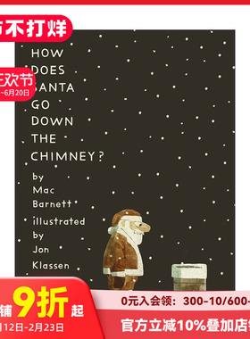 【预售】【Mac Barnett&Jon Klassen】圣诞老人如何下烟囱？ How Does Santa Go Down the Chimney 原版英文儿童绘本 善本图书