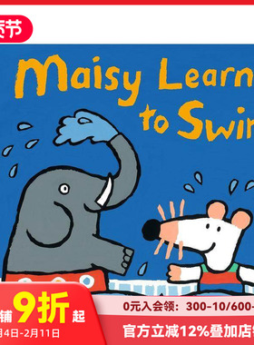【预售】【Maisy小鼠波波】小鼠波波学游泳Maisy Learns to Swim 3-6岁儿童英文绘本 早教启蒙认知读物