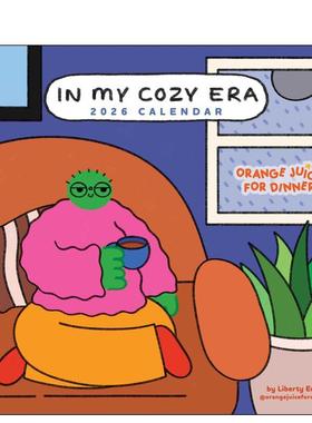 【预售】我的惬意时光 Liberty Ewan插画作品 2026年挂历 In My Cozy Era 2026 Wall Calendar 原版日历