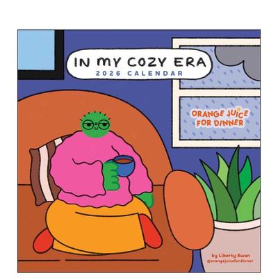 【预售】我的惬意时光 Liberty Ewan插画作品 2026年挂历 In My Cozy Era 2026 Wall Calendar 原版日历