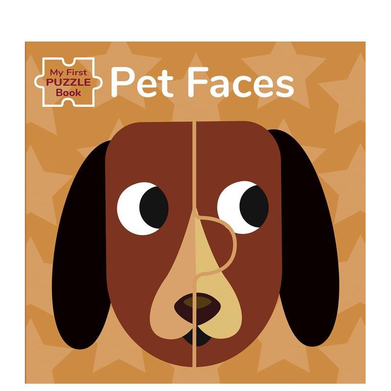 【预售】我的苐一本脸谱拼图：宠物面孔 My First Puzzle Book: Pet Faces 原版英文儿童语言/概念启蒙图片