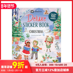 【预售】【场景贴纸书】圣诞嘉年华 【Deluxe Sticker Books】Christmas 原版英文儿童趣味