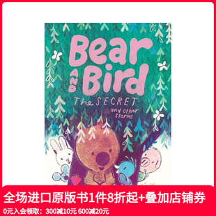 Bird 英文儿童章节书 英国插画师Jarvis 原版 Secret The and Bear 小熊和小鸟：秘密和其他故事 预售