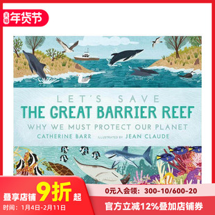 【现货】让我们一起保护大堡礁 Let’s Save the Great Barrier Reef 英文原版进口儿童绘本海洋生物图画书 善本图书