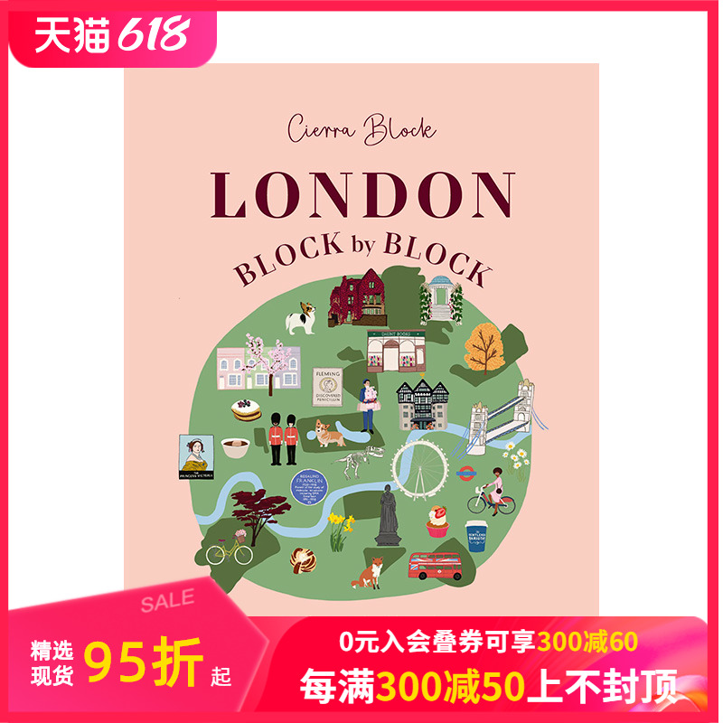 【预售】【大街小巷】伦敦 London【Block by Block】英文原版进口生活旅行 善本图书 书籍/杂志/报纸 旅游类原版书 原图主图