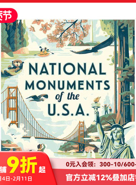 【现货】美国国家纪念碑 National Monuments of the USA 进口原版英文儿童绘本 善本图书