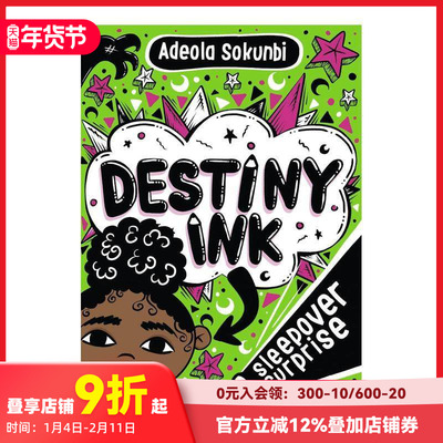 【预售】命运墨水:过夜惊喜 Destiny Ink: Sleepover Surprise 原版英文儿童桥梁书 善本图书