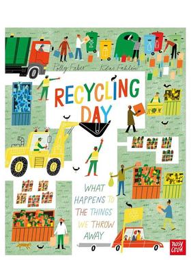 【预售】回收日：我们扔掉的东西去哪了 Recycling Day: What Happens to the Things We Throw Away 原版英文儿童绘本 善本图书