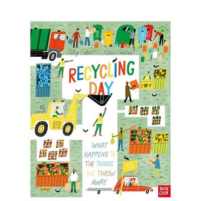 【现货】回收日：我们扔掉的东西去哪了 Recycling Day: What Happens to the Things We Throw Away 原版英文儿童绘本 善本图书