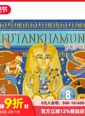 【预售】【古文明立体书】图坦卡蒙立体书 【Ancient Civilisations Pop-Ups】Tutankhamun Pop-Ups 原版英文儿童立体