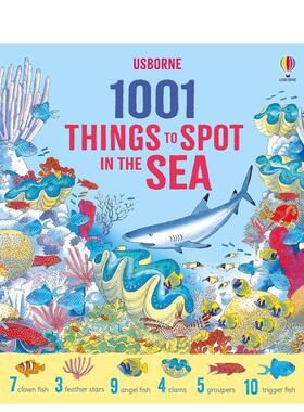 【预售】海洋寻宝图鉴：1001种海洋生物 1001 Things to Spot in the Sea 原版英文儿童绘本 善本图书