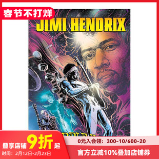 【预售】英文漫画 吉米·亨德里克斯：紫色烟雾 Jimi Hendrix: Purple Haze 原版英文漫画书 善本图书