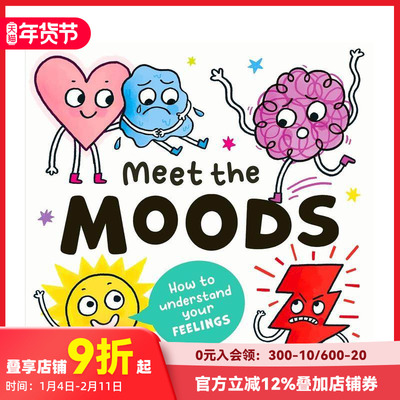 【预售】情绪小精灵：读懂你的感受 Meet the Moods : How to understand your feelings 原版英文儿童绘本 SEL社交情感学习