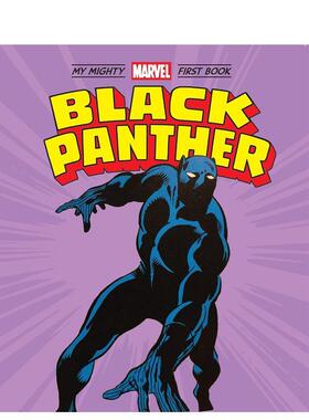【现货】英文原版 【首本非凡漫威读物】黑豹Black Panther纸板书绘本 Mighty Marve 3-6岁 进口儿童图书 善本童书