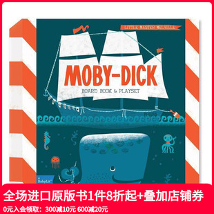 大白鲸 BabyLit 原版 现货 英文儿童趣味 Dick 玩乐套装 Moby Playset