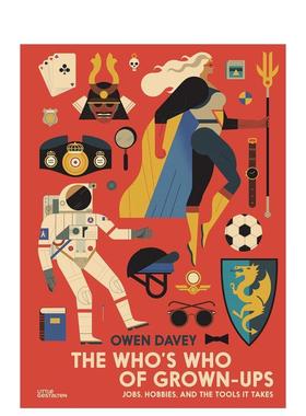 【现货】成年职业工具录 The Who‘s Who of Grown-Ups: Jobs， Hobbies and the Tools It Takes 原版英文儿童绘本