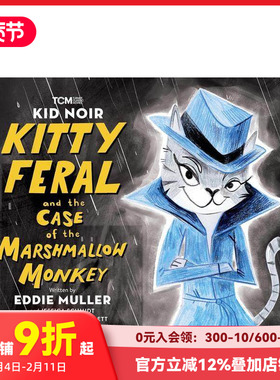 【预售】黑色小子：小猫野性与棉花糖猴子案 Kid Noir 原版英文儿童绘本