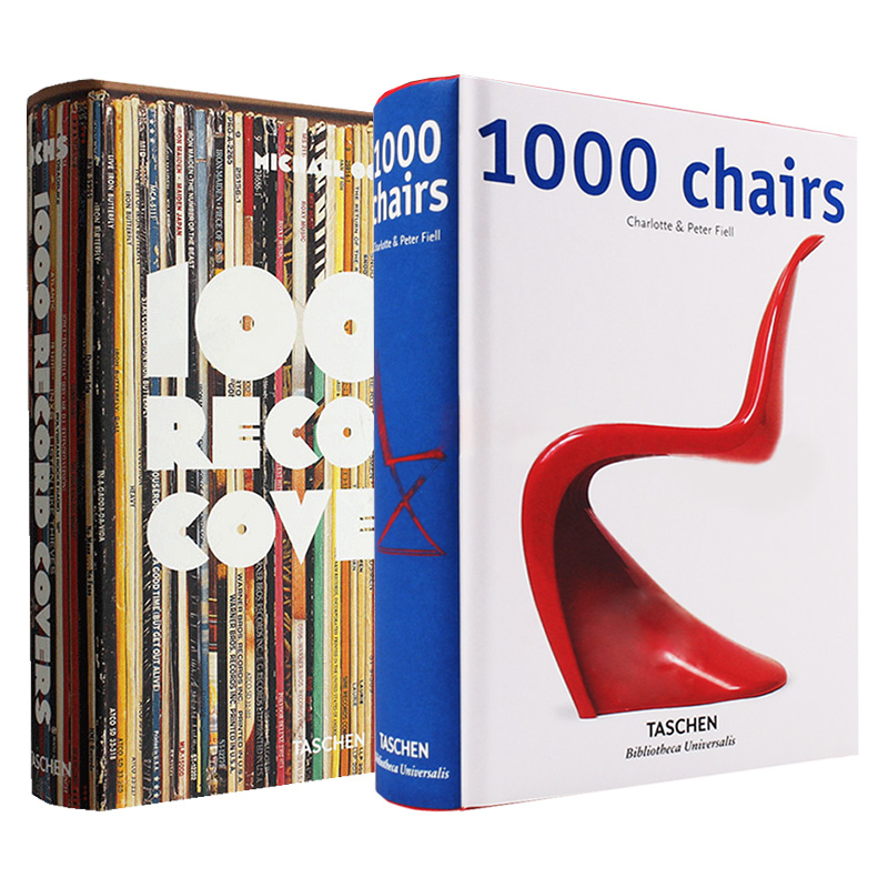 【预售】1000个椅子+1000个专辑 2本套装 产品艺术平面设计书籍 1000 CHAIRS Record Covers 英文原版
