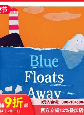 【预售】【Grant Snider绘画】小蓝漂啊漂Blue Floats Away 儿童艺