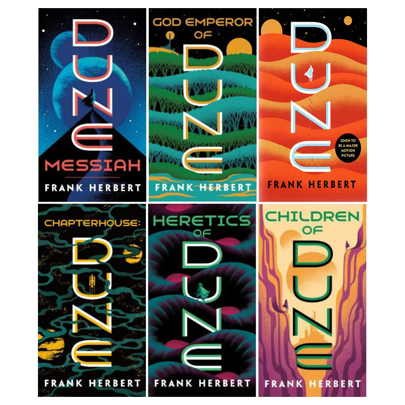 【现货】沙丘六部曲1-6全套装 Dune Saga 6-Book Boxed Set 弗兰克·赫伯特 英文原版文学小说 维伦纽瓦甜茶赞达亚电影原著