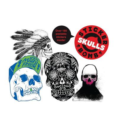 【现货】骷颅头贴纸 Book Review: Stickerbomb Skulls 原版英文贴纸书