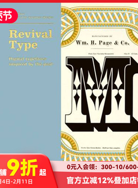 【现货】【T&H】Revival Type: Digital typefaces inspired by the past，复兴字体：灵感源于过去的数码字体设计