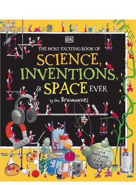 【现货】有史以来激动人心的科学、发明和太空之书....由脑电波编写 The Most Exciting Book Of Science 英文儿童绘本 善本图书