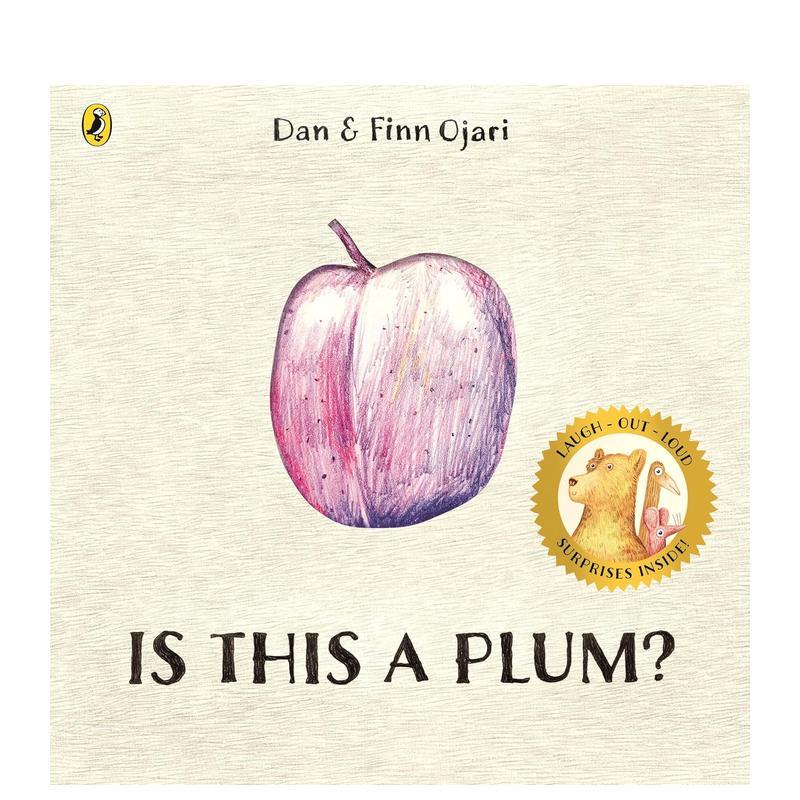 【预售】这是李子吗？ Is This a Plum? 巧妙镂空设计的互动押韵绘本洞洞书 父子档创作 英文儿童趣味英语早教绘本童书 Dan Ojari