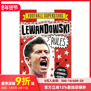 【现货】英文原版 足球明星特辑:莱万多夫斯基【Football Superstars】Lewandowski Rules 6岁+儿童英语初级桥梁书 进口图书