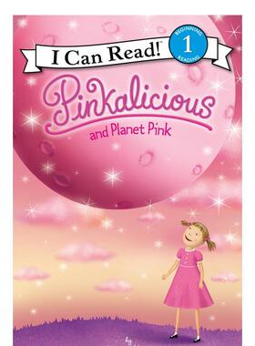 【现货】Pinkalicious and Planet Pink，【粉红公主】粉红色行星英文原版 3岁+初级英语桥梁分级章节故事入门 儿童进口书