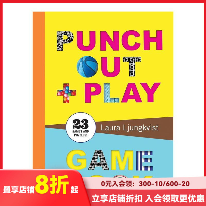 【现货】Punch Out & Play Game Book拆拆卡片游戏书 英文儿童游戏适合6-12岁