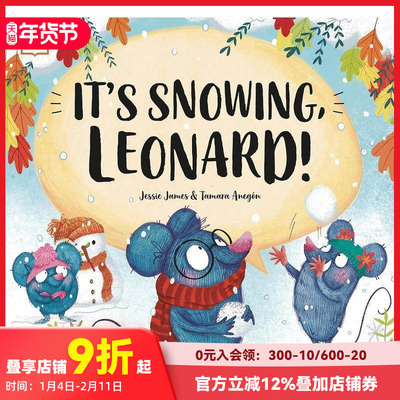 【预售】伦纳德 下雪了！ It's Snowing  Leonard! 原版英文儿童绘本 善本图书