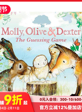 【预售】莫莉、奥利弗和德克斯特：猜谜游戏 Molly， Olive and Dexter: The Guessing Game 原版英文儿童绘本 善本图书