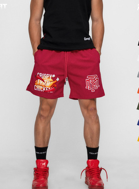 REMEFIT 8色运动语言2.0 重工春夏梭织弹力运动不过膝美式短裤