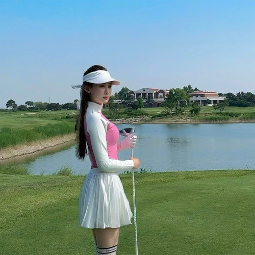 TASHI高尔夫女套装修身弹力