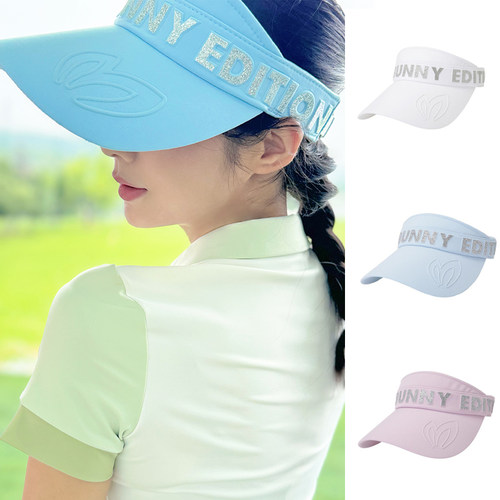 韩版高尔夫女士球帽空顶帽25新款户外运动golf防晒透气遮阳无顶帽