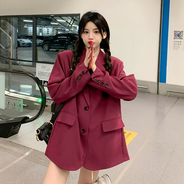 Real shot retro design suit coat