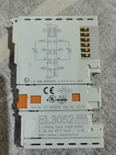 倍福EL3052模拟量模块