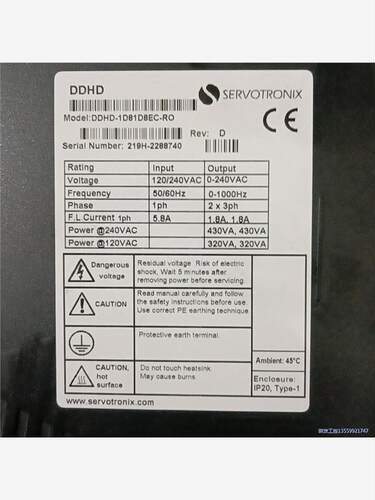 高创DDHD3D46D8EC-RO伺服驱动器，项目失败，只装议价商品