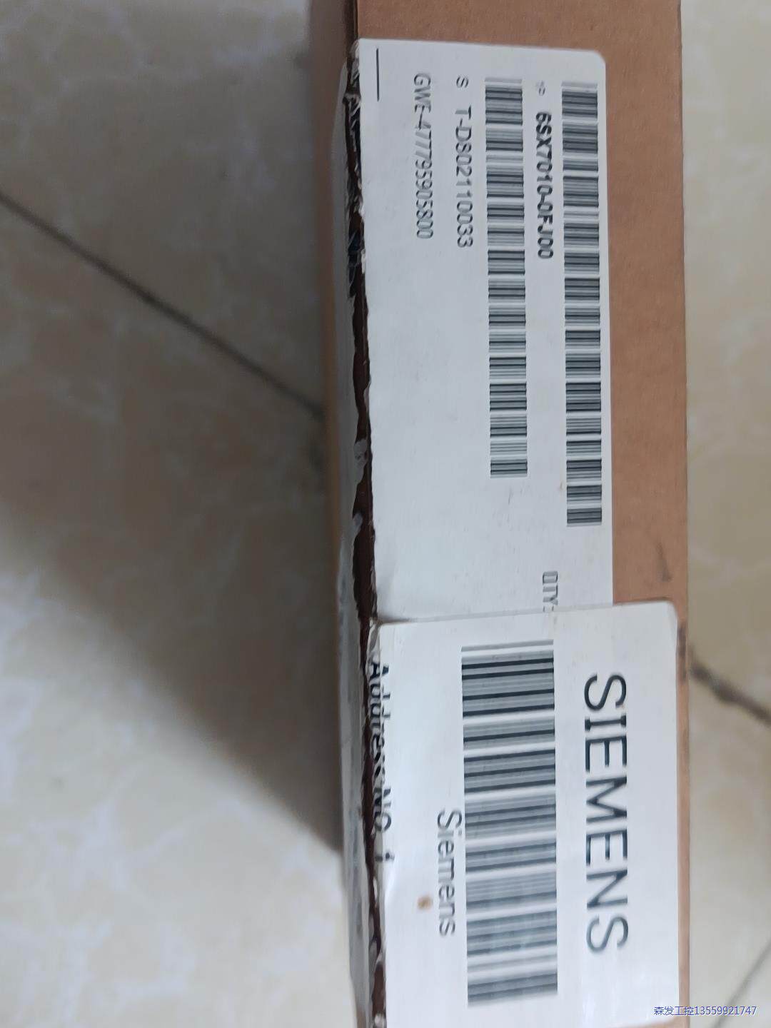 西门子变频器附件 6SX7010-0FJ00 全新仅拆封 共议价商品