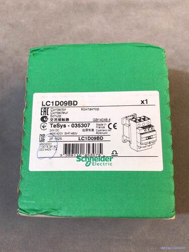 法国原装施耐德LC1D09BD交流接触器 全新未拆封 实物拍议价商品