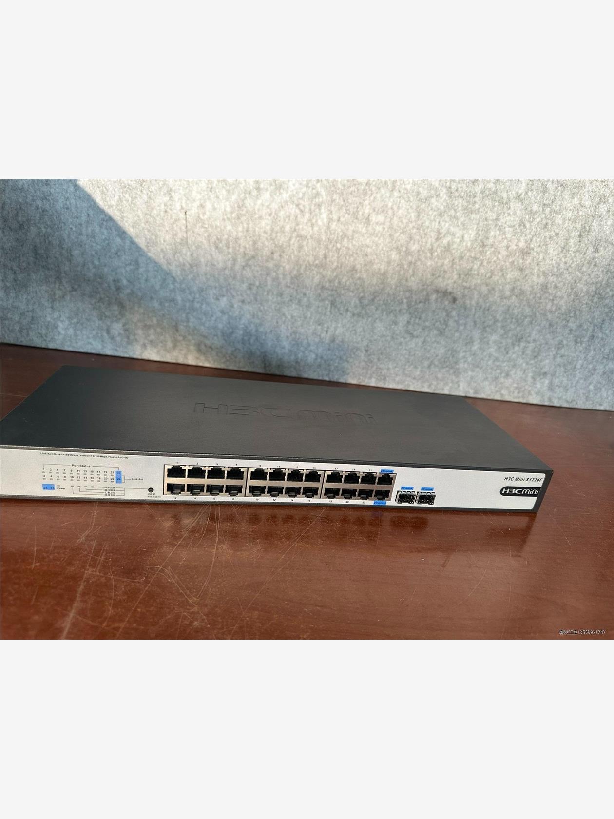 H3C。S1224F。新款交换机。24口全千兆。测试好发货