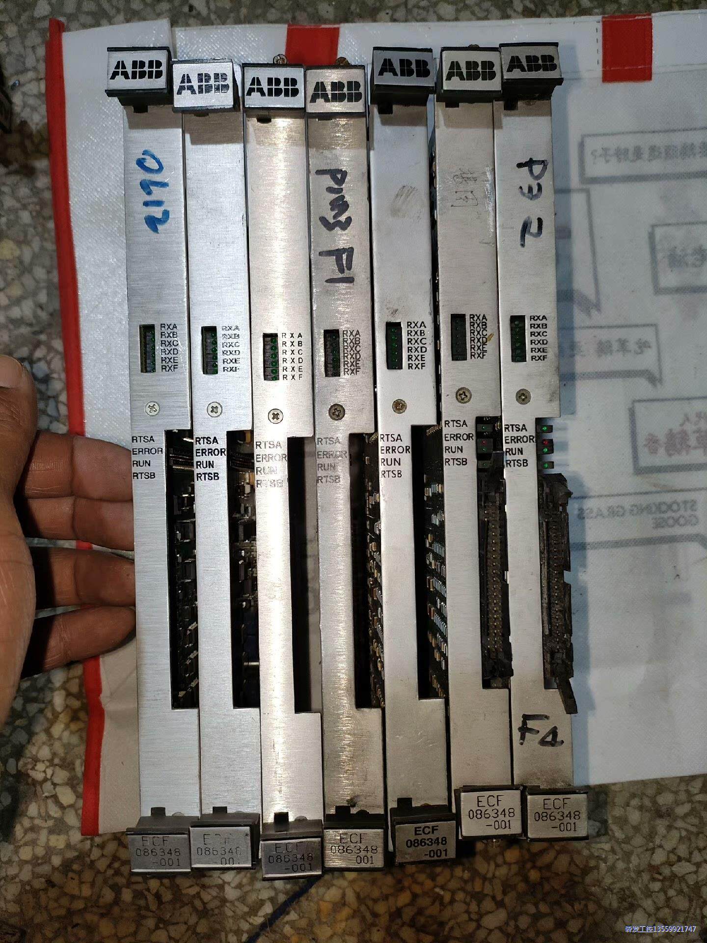 ABB驱动板ECF,086348-001,二手拆机,成色如图议价商品