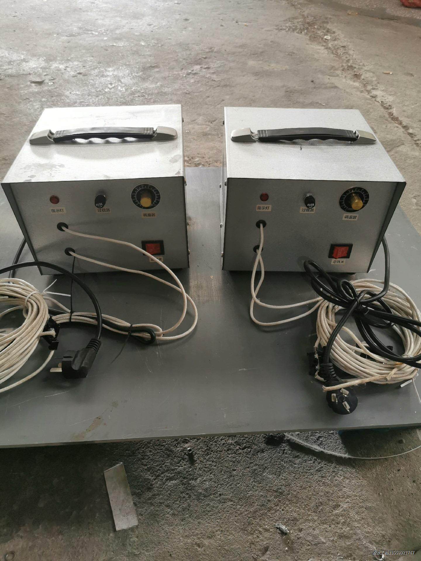 聚热主机2台,连接电热丝或者电热片就可以用于切割海绵、泡沫、