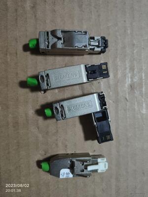 西门子二手拆机原装网线profinet接头   西门子金属四