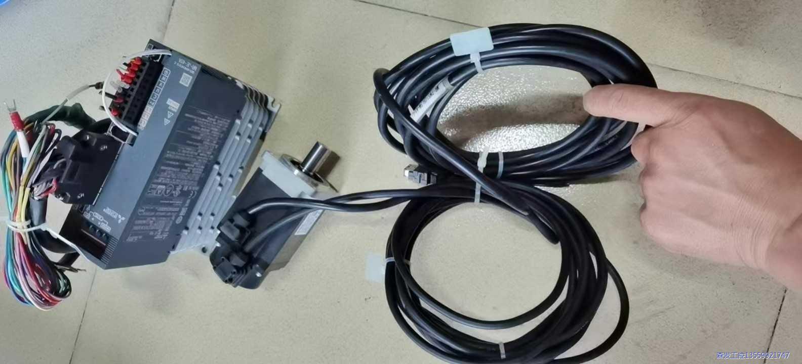 400W三菱伺服马达驱动器整套,电机线编码器线长2米以上议价商品