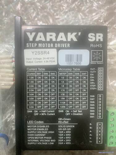 Y2SSR4  YARAK步进驱动器，二手拆机现货，成色漂亮议价商品